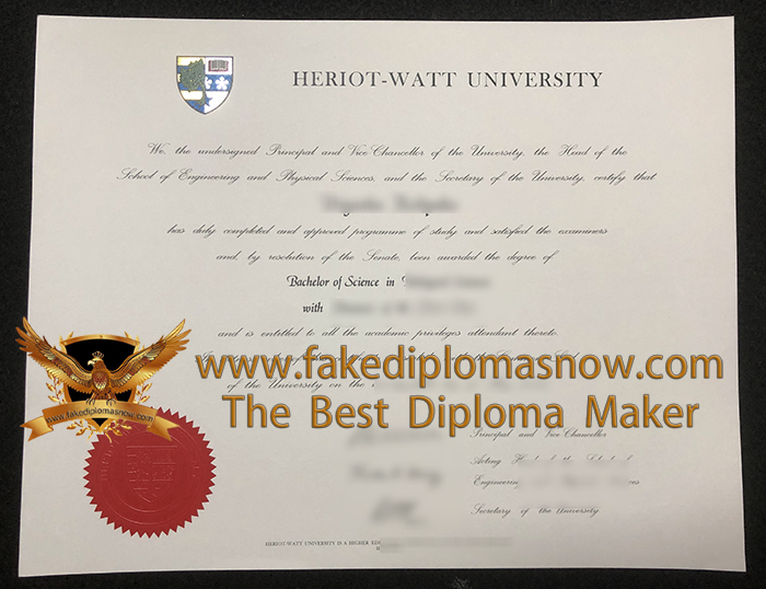 Heriot-Watt University degree Heriot-Watt University degree