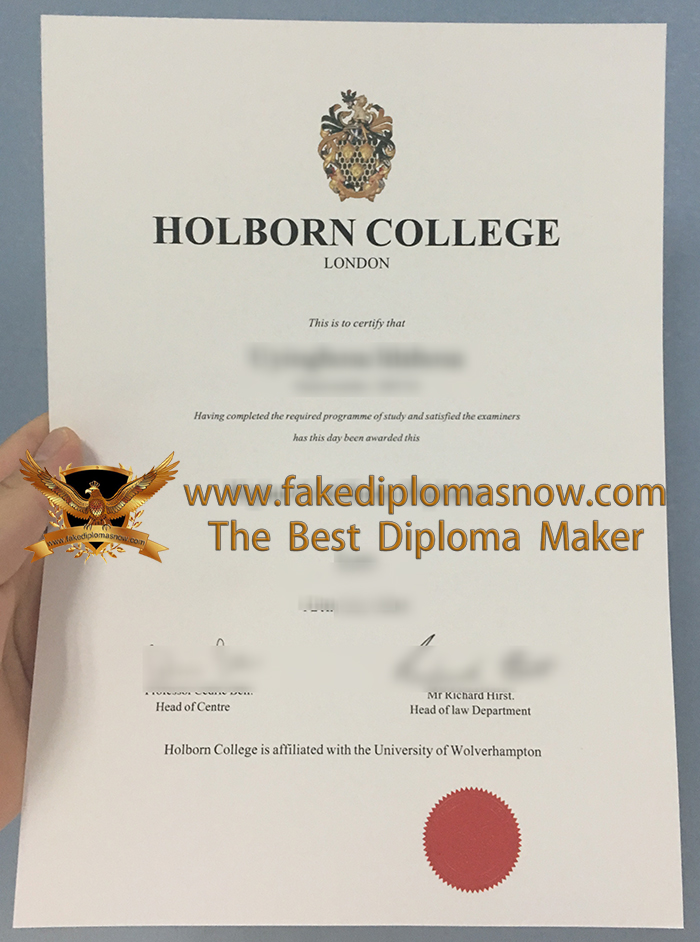 Holborn College diploma Holborn College diploma