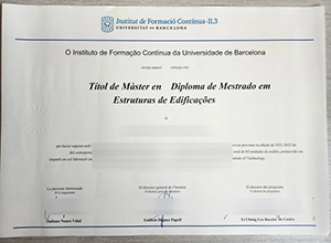 Buy a Instituto de Formación Continua IL3 – Universidad de Barcelona diploma