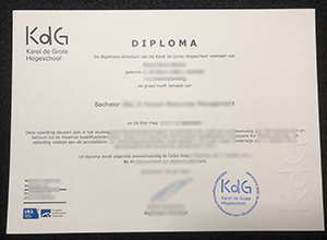 Karel de Grote Hogeschool diploma