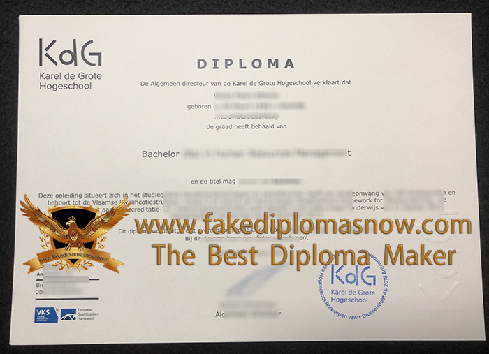 Karel de Grote Hogeschool diploma Karel de Grote Hogeschool diploma