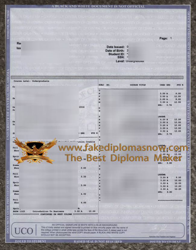 UCO transcript