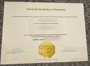 UQAC degree certificate