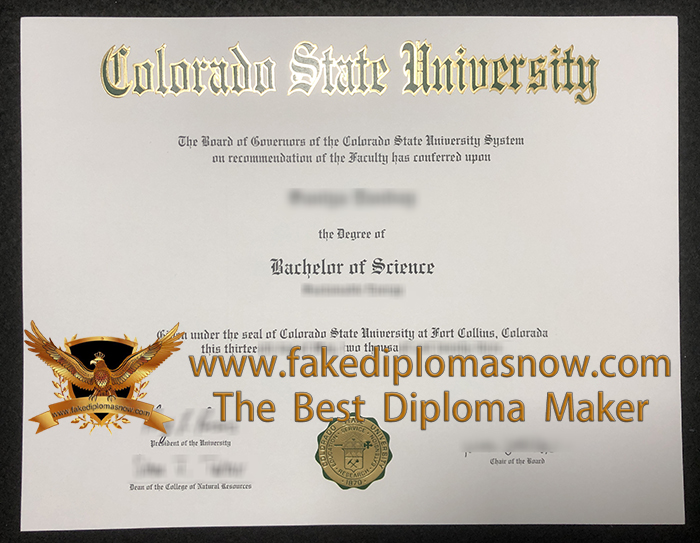 Colorado State University diploma Colorado State University diploma