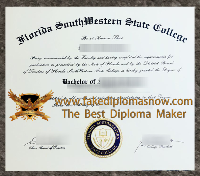 Florida SouthWestern State College diploma Florida SouthWestern State College diploma