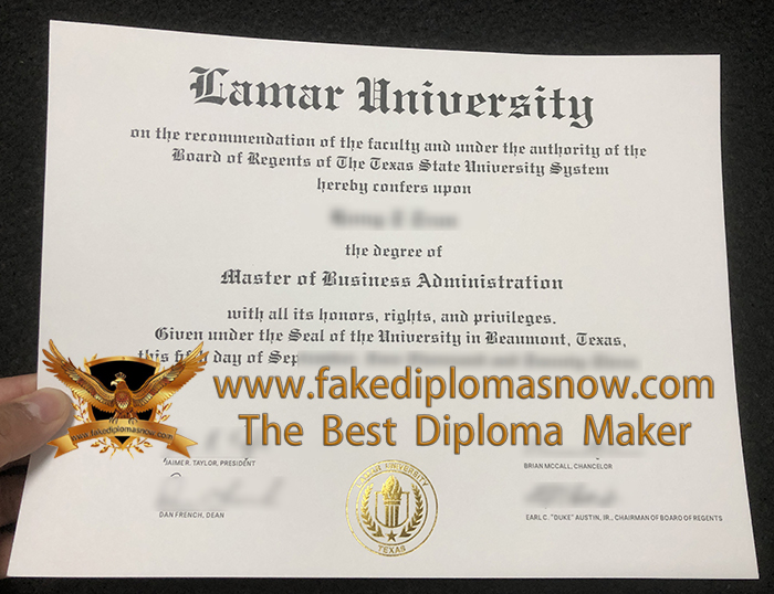 Lamar University MBA diploma Lamar University MBA diploma