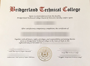 How to buy a Bridgerland Technical College certificate?