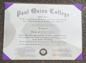 How to make a Paul Quinn College diploma in Texas?