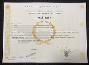 Order A Université Sorbonne Nouvelle – Paris 3 Master’s Diploma