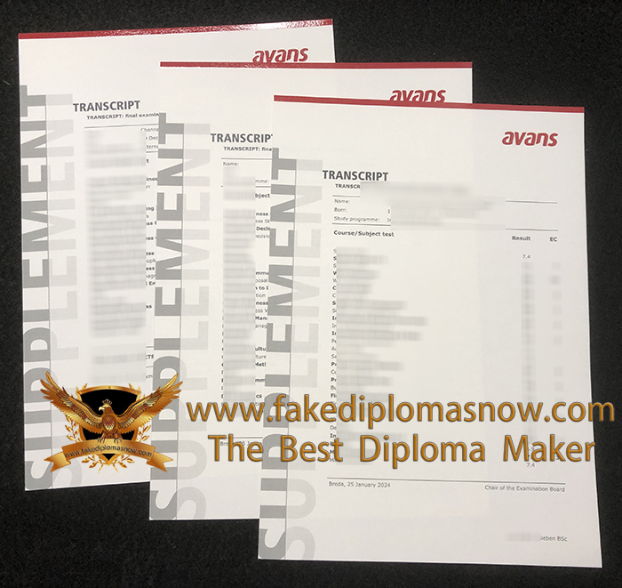 Avans Hogeschool transcript Avans Hogeschool transcript