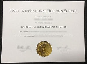 Hult diploma, Hult International Business School DBA degree sample