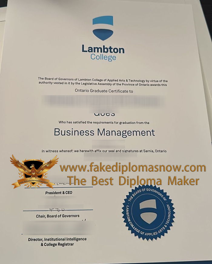 Lambton College Graduate certificate Lambton College Graduate certificate