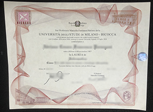 UniMiB diploma