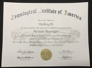 Gemological Institute of America diploma