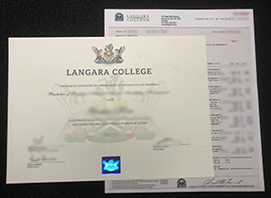 Langara College degree and transcript sample