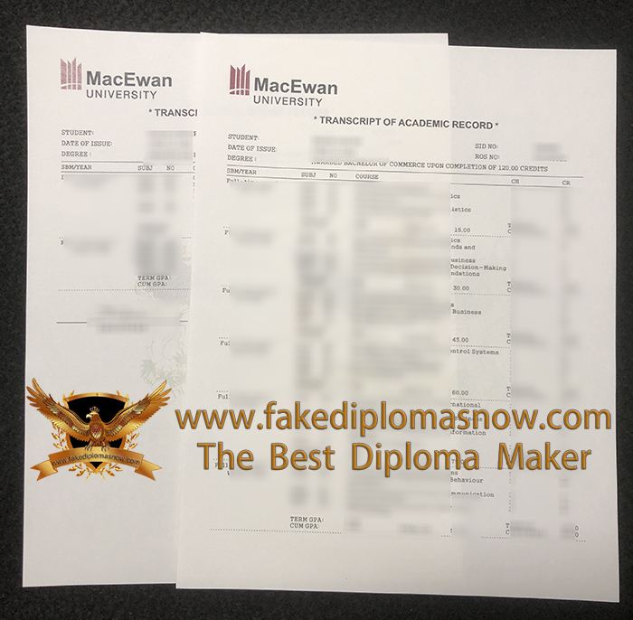 Macewan University transcript Macewan University transcript