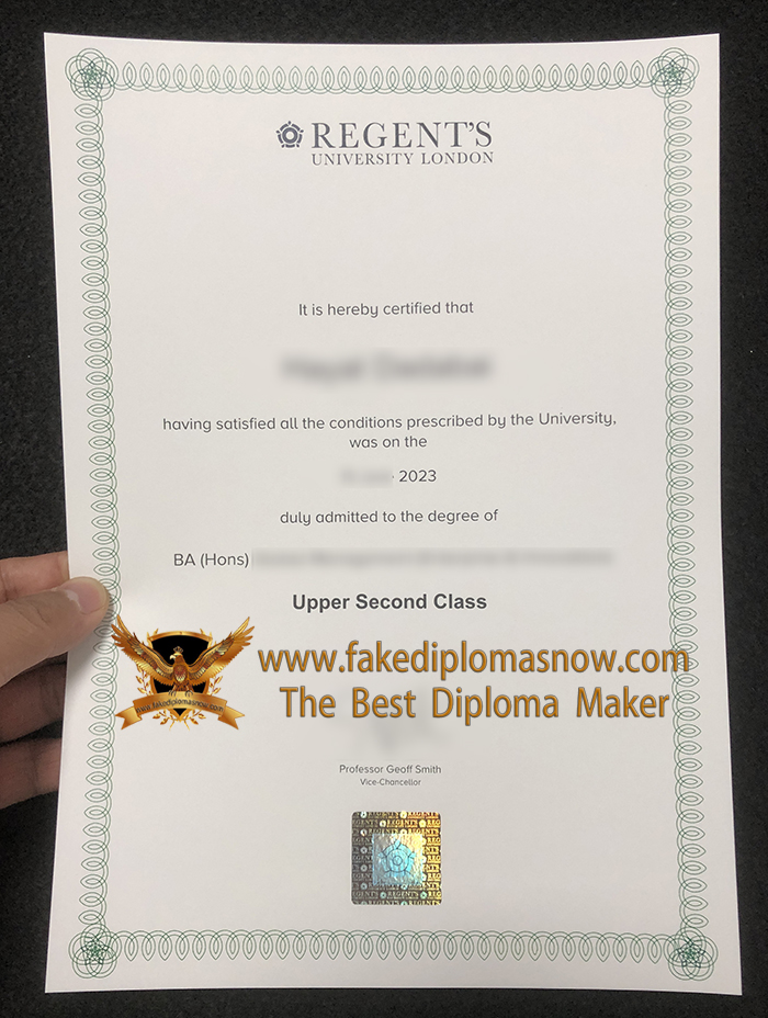 Regent’s University London BA (Hons) Degree Regent’s University London BA (Hons) Degree