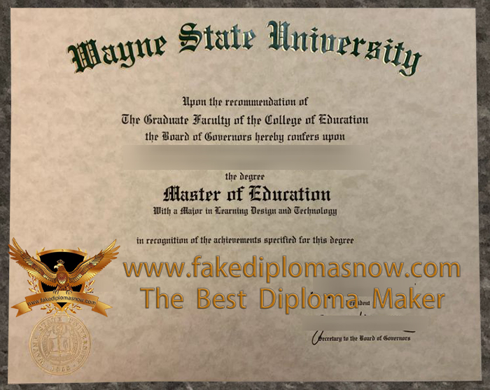 Wayne State University diploma Wayne State University diploma