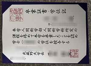 Can I order a Musashino University diploma?
