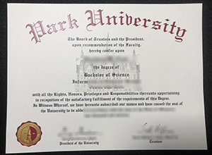 Park University diploma sample