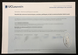 UCLouvain diploma