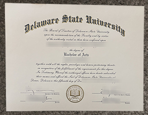 How to make a Delaware State University diploma online?