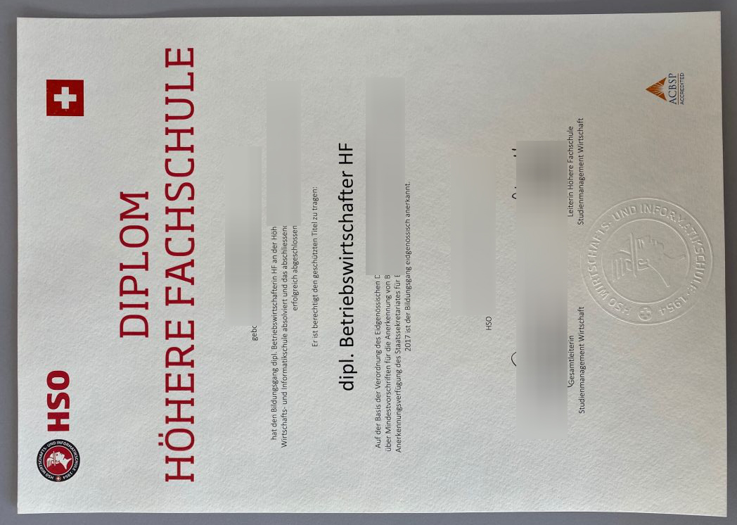 HSO Diplom for Betriebswirtschafter
