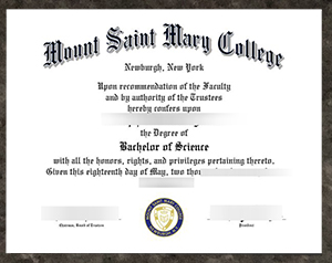 Mount Saint Mary College diploma