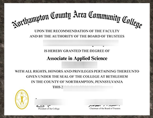 Northampton County Area Community College diploma