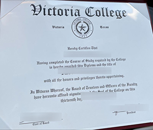 Victoria College (Texas) degree sample