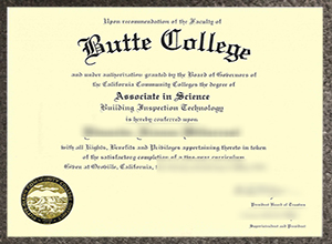 Butte College Degree sample