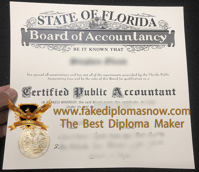 Florida CPA certificate