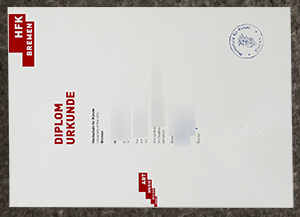 Hochschule für Künste Bremen Urkunde