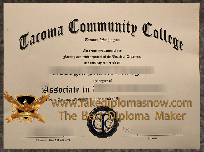 Tacoma Community College diploma