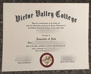 Victor Valley College diploma