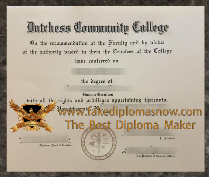 Dutchess Community College diplomaDutchess Community College diploma