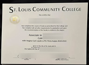 STLCC degree certificate sample