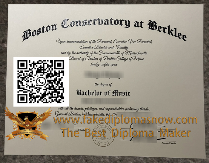 Boston Conservatory at Berklee degree