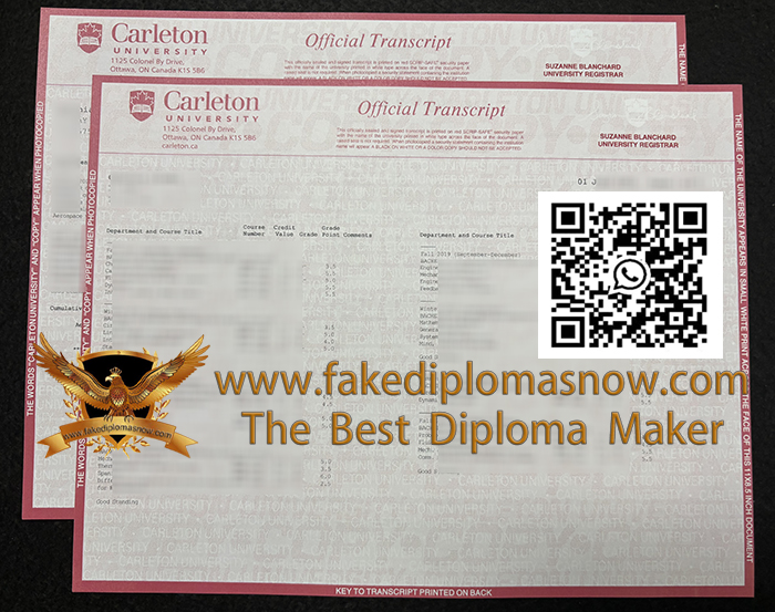 Carleton University transcript