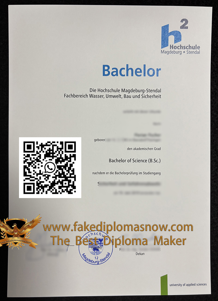 Hochschule Magdeburg-Stendal Urkunde