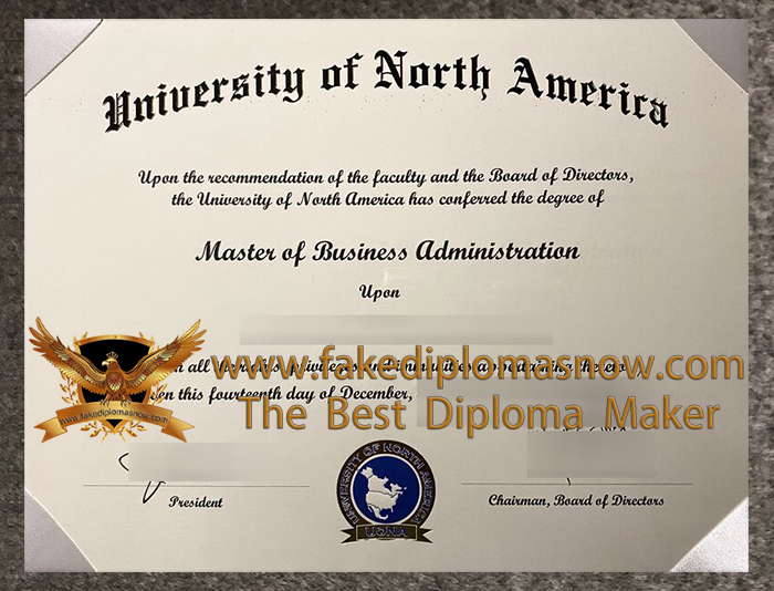 North American University degree certificate 