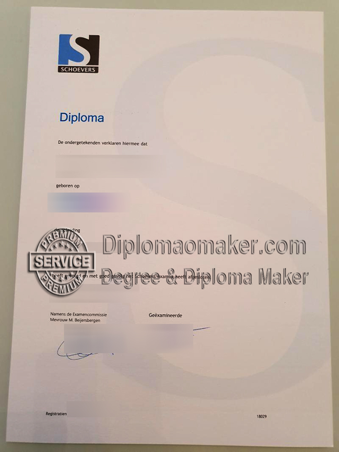SCHOEVERS diploma