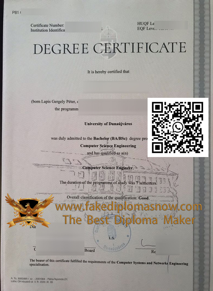University of Dunaújváros degree