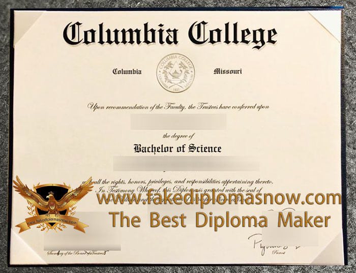Columbia College (Missouri) diploma