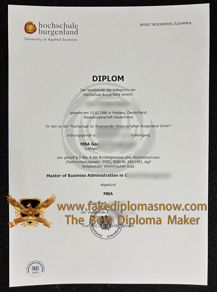 Hochschule Burgenland degree