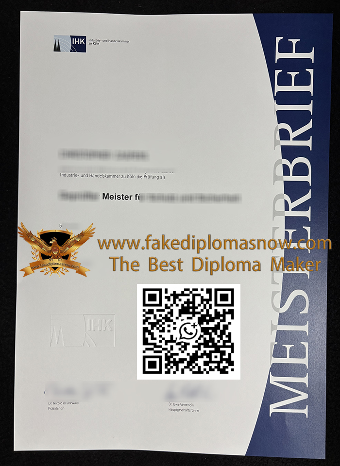IHK Köln certificate