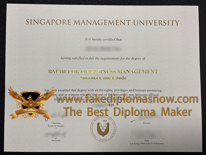 SMU degree, Singapore Management University diploma