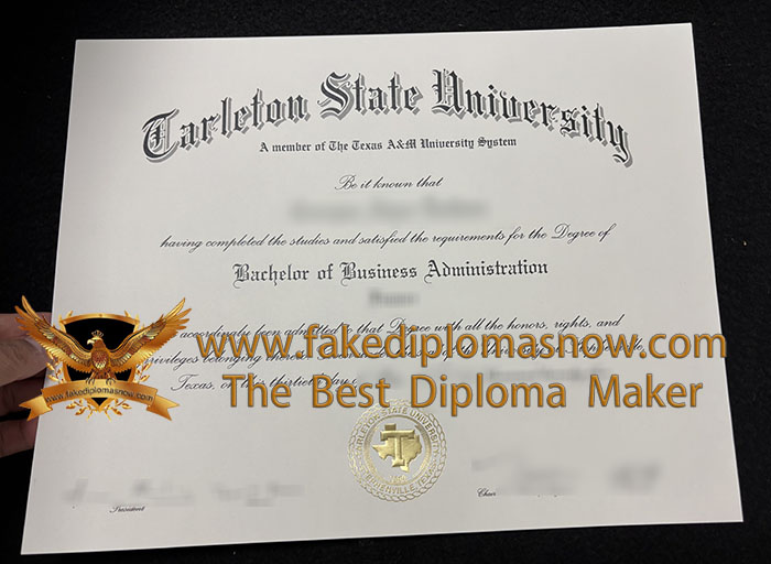 Tarleton State University diploma