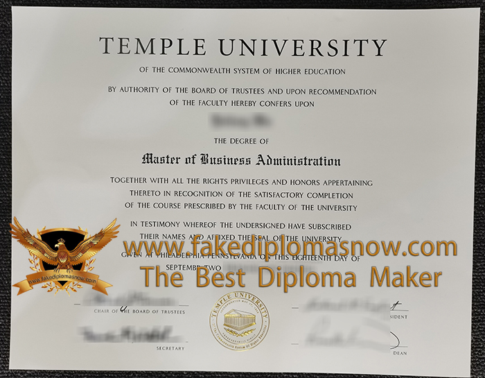Temple University Diploma