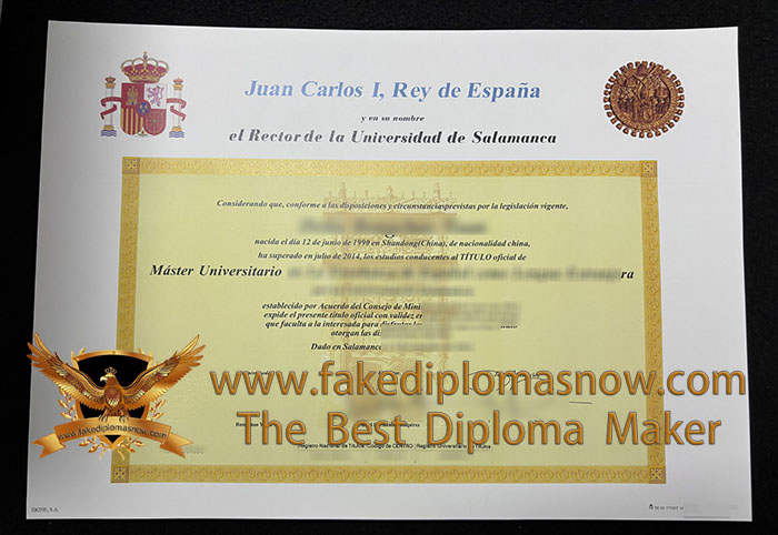 Universidad de Salamanca diploma
